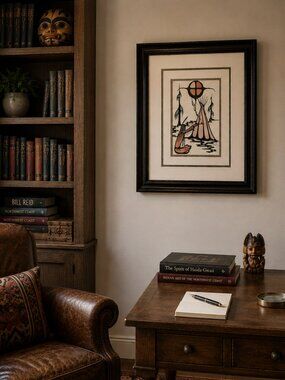 Patrick R. Logan Morning Prayer Framed Indigenous Art Print Native Spiritual